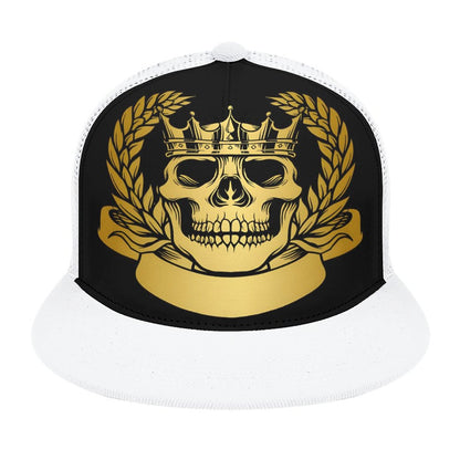 Flat Brim Trucker Hat with Fashion Frontier
