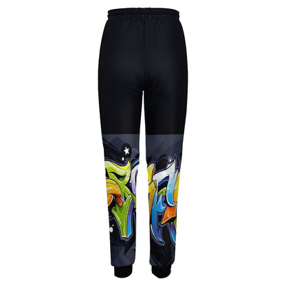 COLORFUL GRAFFITI Women's Jogger Sweatpants-SMALL-3XL