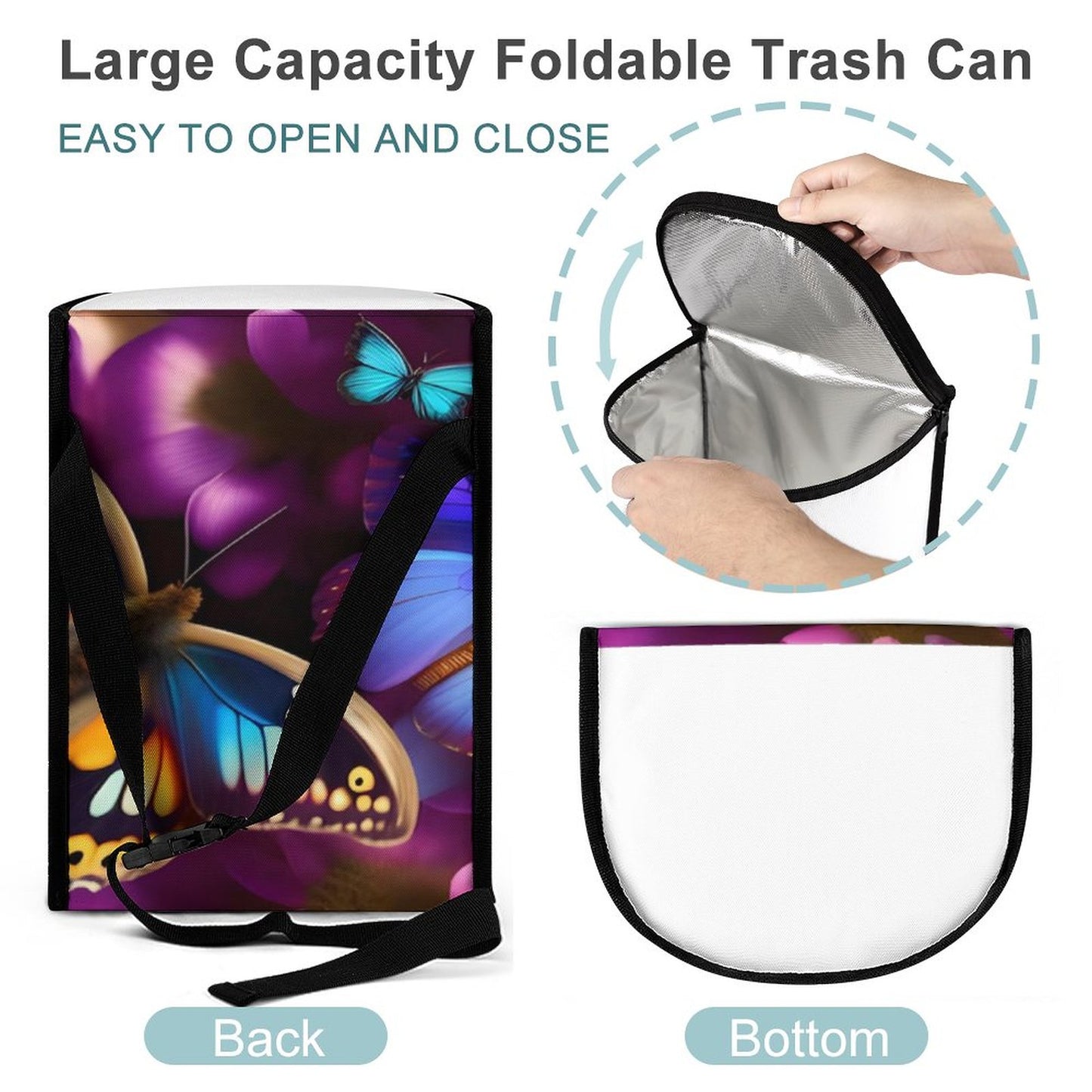 Collapsible Car Trash Bin
