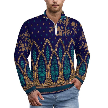300gsm Men's Polo Sweatshirt LM111 (All-Over Printing)