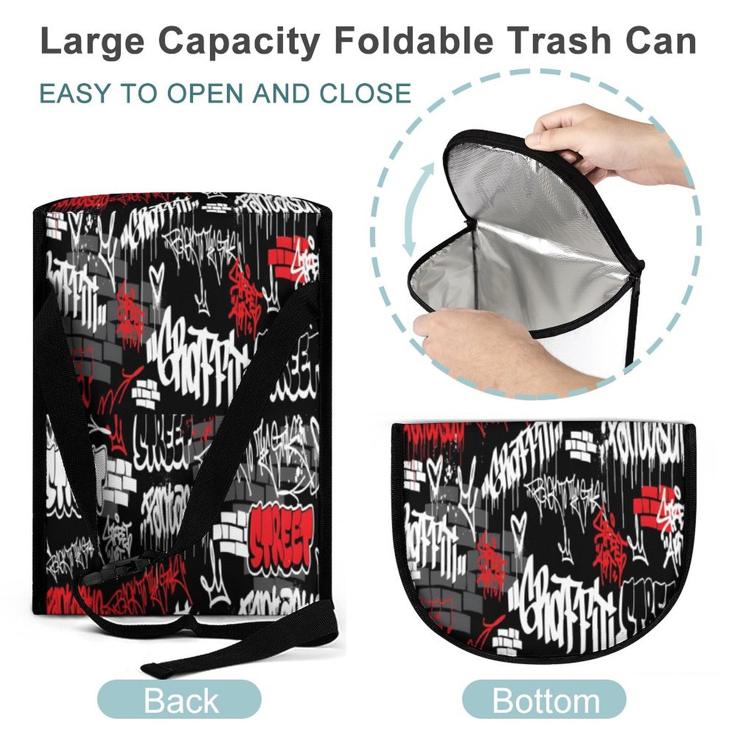 Collapsible Car Trash Bin