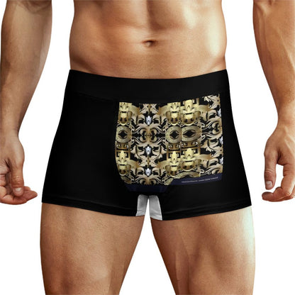 DTG 190gsm Cotton Comfort Soft Boxer Briefs for Men(All-Over Printing)