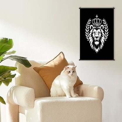 Canvas Hanging Poster with Scrolls-16"x24"/ 40x60cm-LION KING