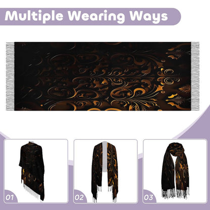Cashmere-like Tassel Scarf (All-Over Printing)