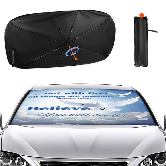 Car Sunshade Umbrella-BELIEVE