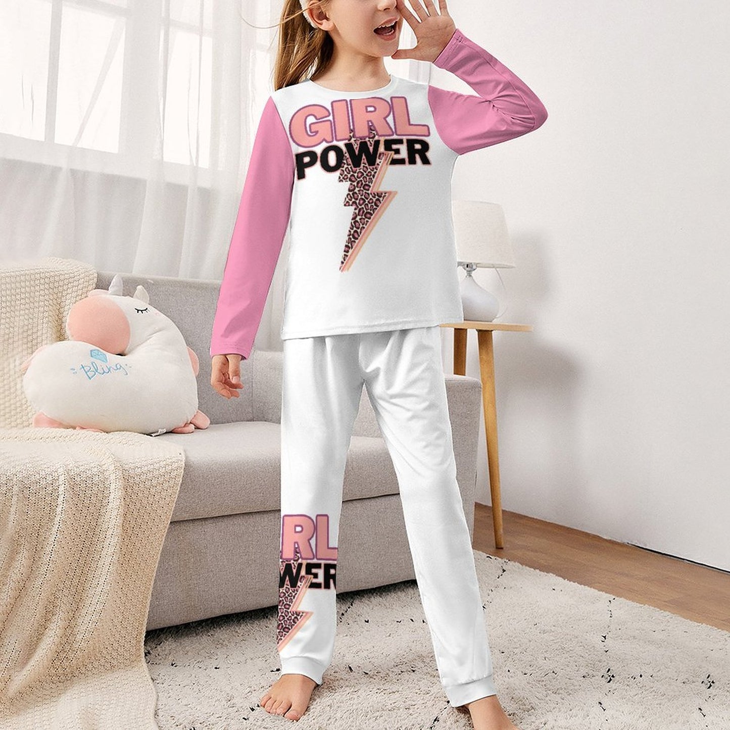Long Sleeve Girls Nightwear JTZ (All-Over Printing)