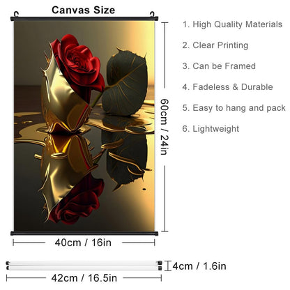 Canvas Hanging Poster with Scrolls-16"x24"/ 40x60cm