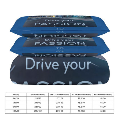 3-Piece Bedding Set-102"x90"/ 259x229cm (Dual-sided Printing)