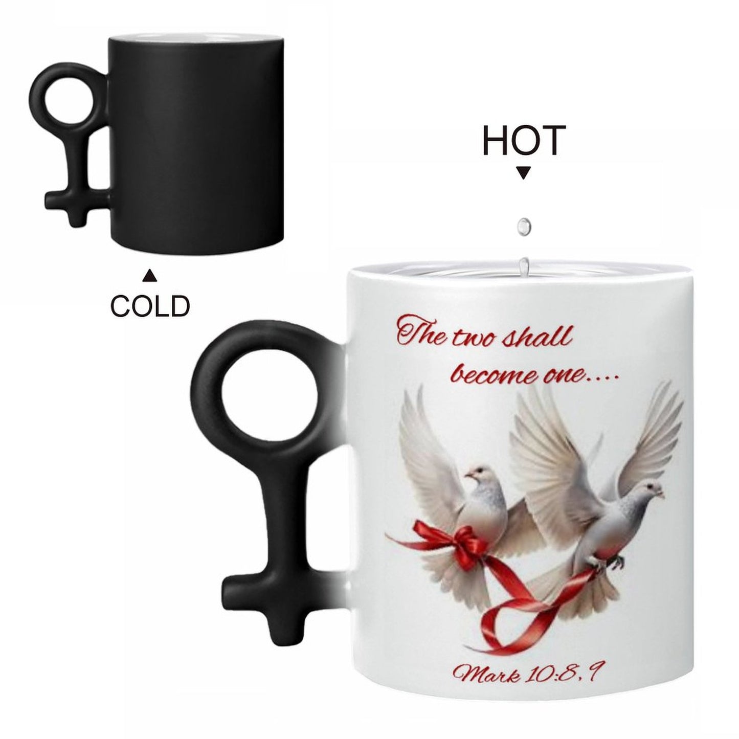 Couple Symbol Color-Changing Mug(One-sided Printing)