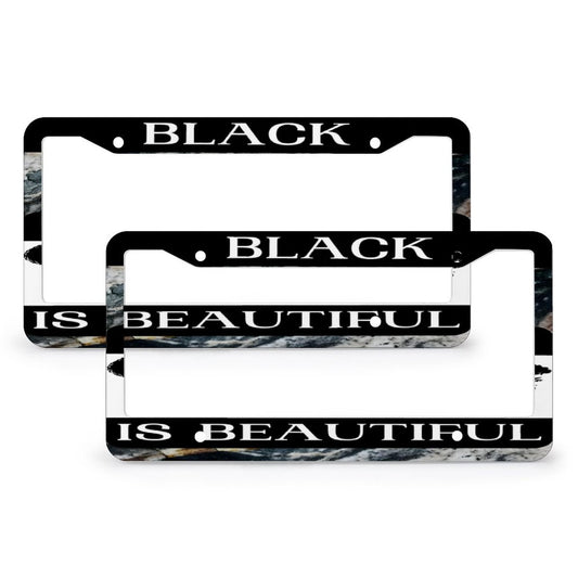 License Plate Frames with 4 Round Holes (1 Pair)