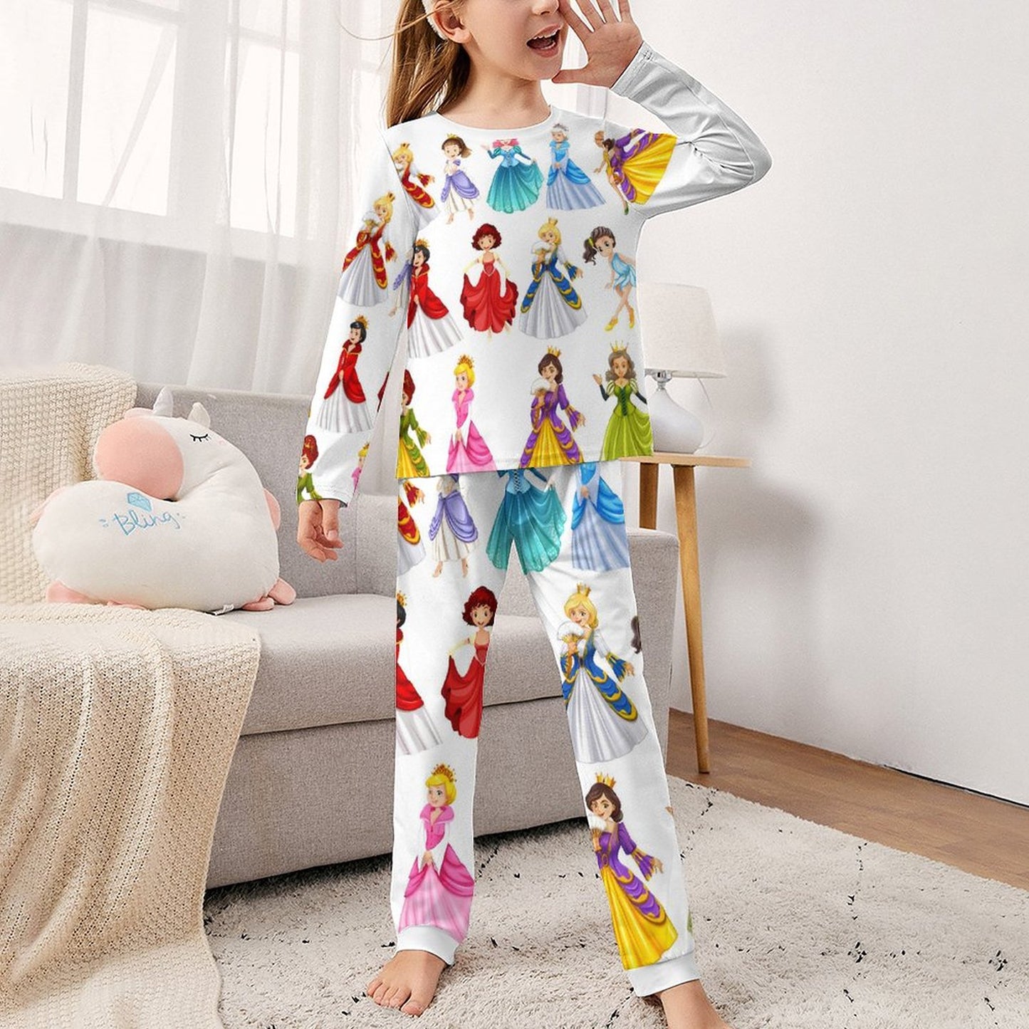 Long Sleeve Girls Nightwear JTZ (All-Over Printing)