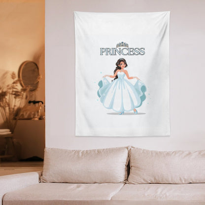 Wall Art with Vertical Tapestry