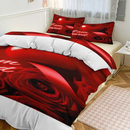 3-Piece Bedding Set-86"×70"/ 218×177cm (Dual-sideded Printing)