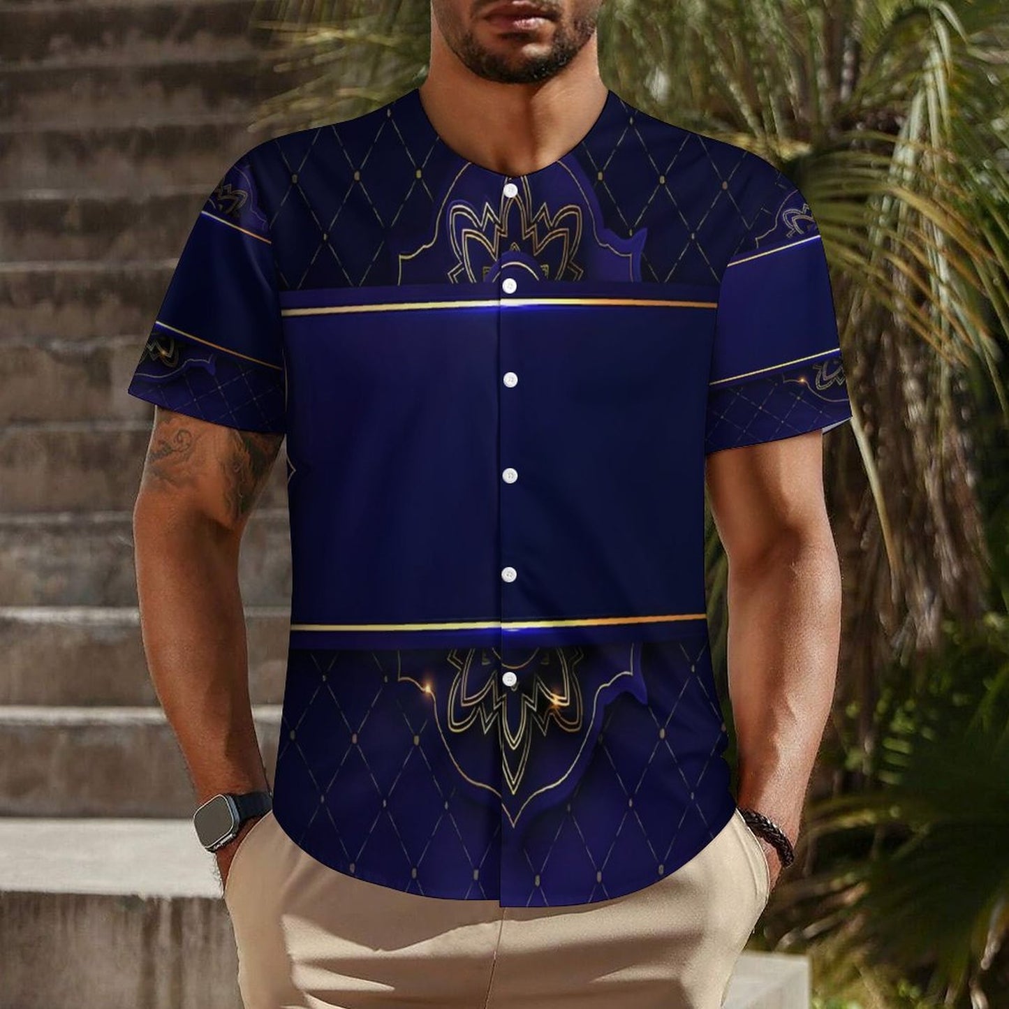 Collarless Shirt LM018 (All-Over Printing)