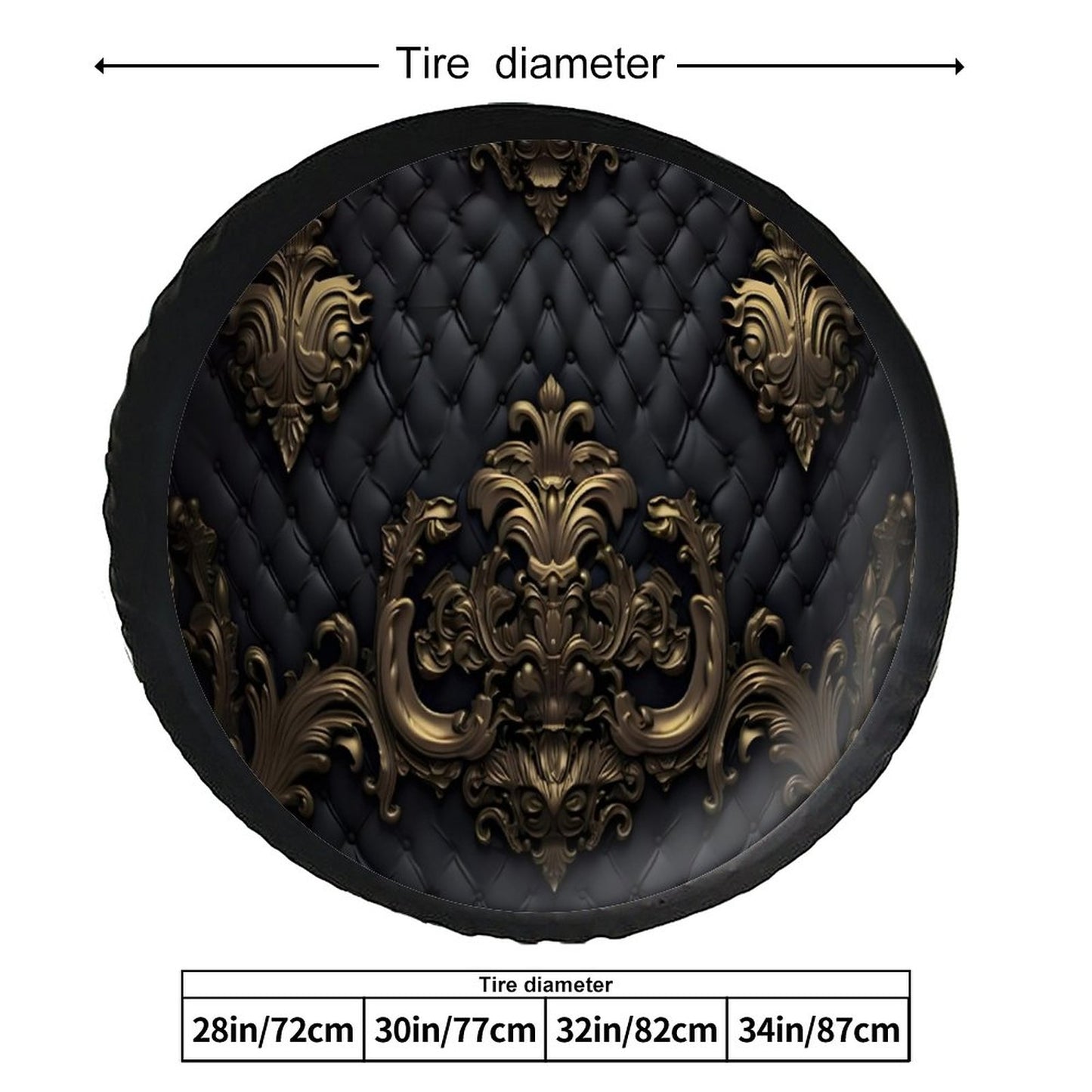 Leather Tire Cover(One-sided Printing)