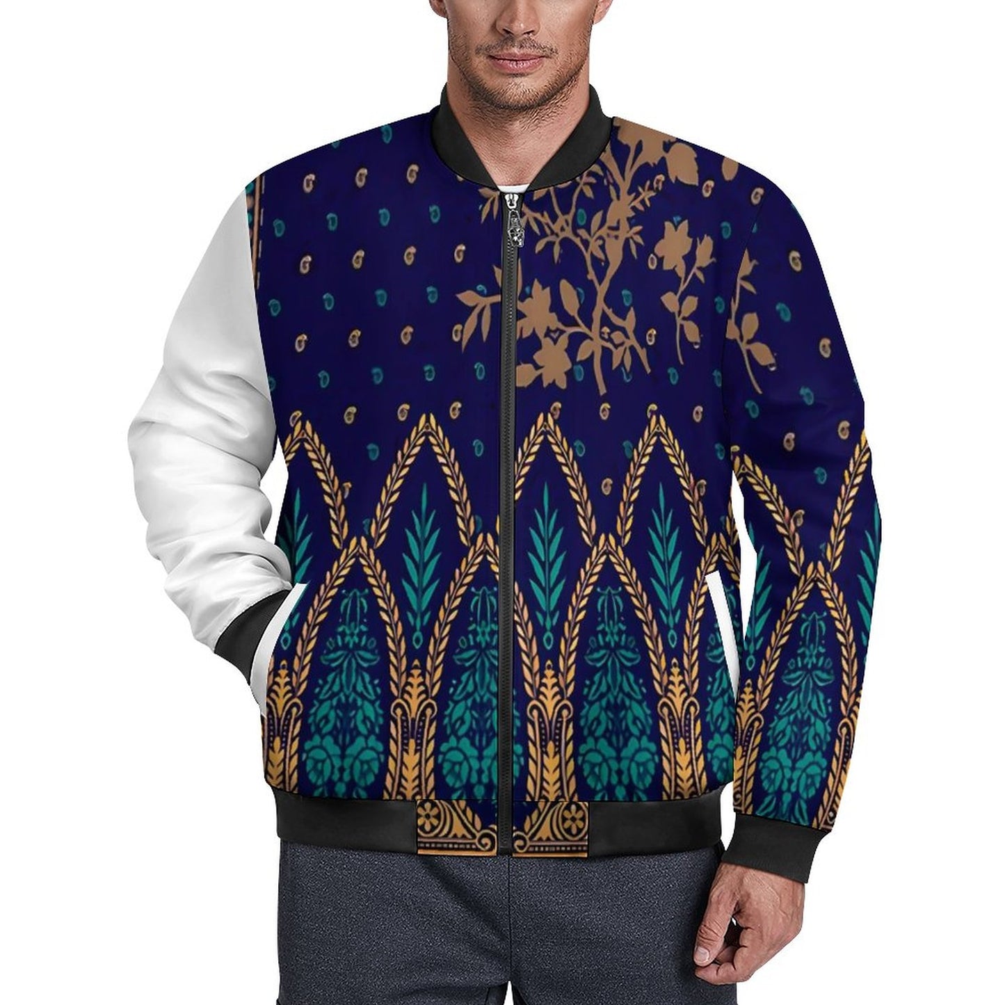 180gsm Zipper Bomber Jacket BMJ (All-Over Printing)