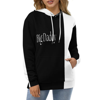 Men's Cool Hoodie with Double-layer Cap- S-6XL-BIG DADDY b/w