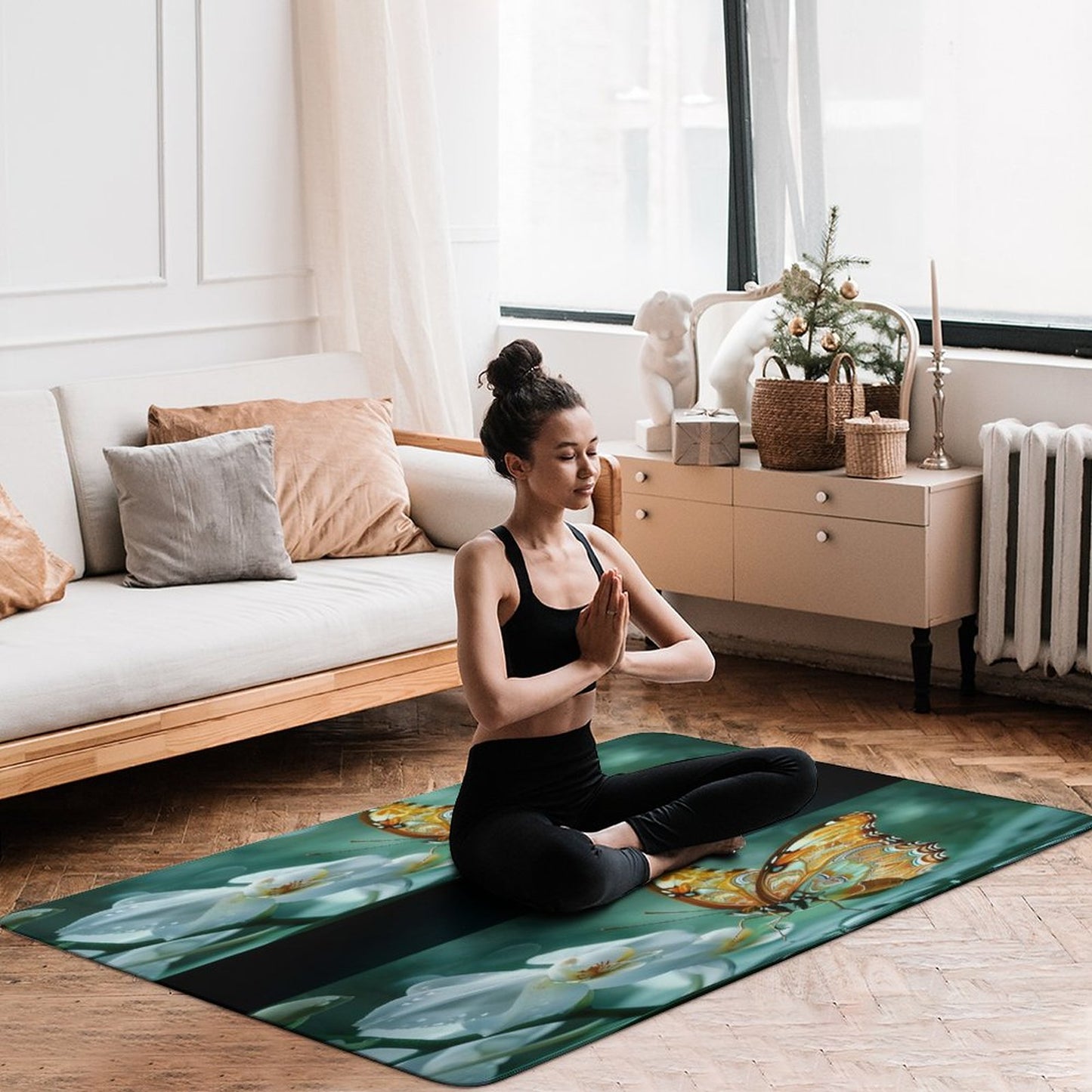 Coral Velvet Floor Mat for Home (5X3') 60"x40"-YOU ARE ENOUGH