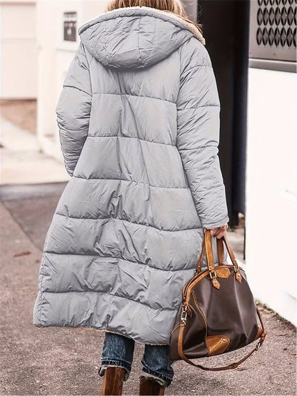Full Size Zip Up Hooded SHERPA REVERSIBLE Coat (burgundy/black/brown/blue/grey/green)-SMALL-5XL