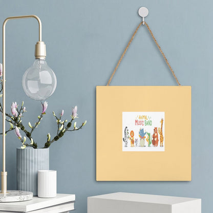 Square Wood Wall Decor Hanging Sign-12"x12"/30x30cm