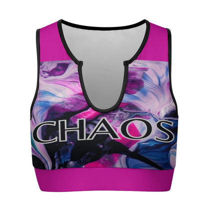 CHAOS Yoga Tank Top (pink)-SMALL-2XL