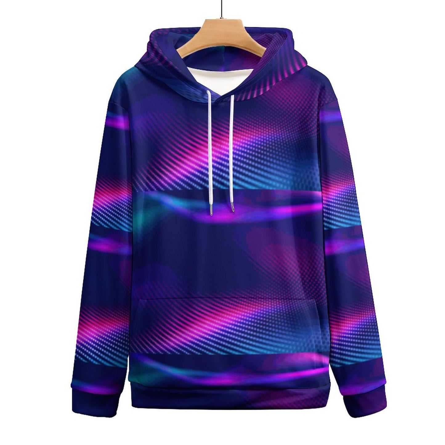 MULTICOLOR Men's Cool Hoodie with Double-layer Cap-SMALL-6XL