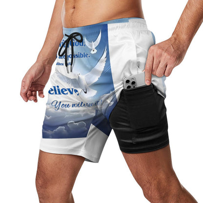 Men's Beach Shorts with 4 Pockets