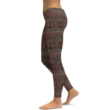 RUGGED LEATHER BUCKLE Print Yoga Pants for Women-SMALL-2XL