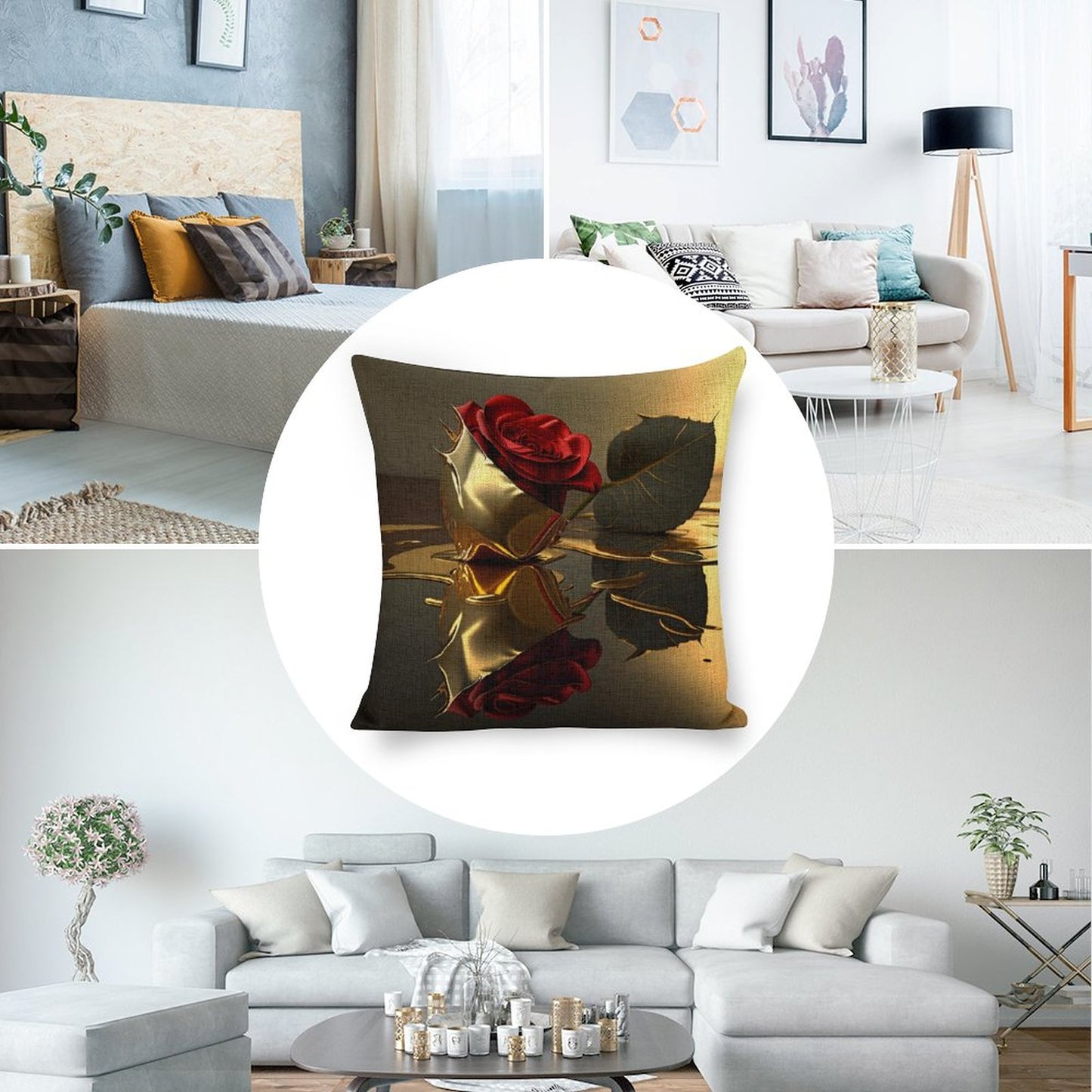 Personalized Photo Pillowcases (Pillow Excluded) (Dual-sided Printing)