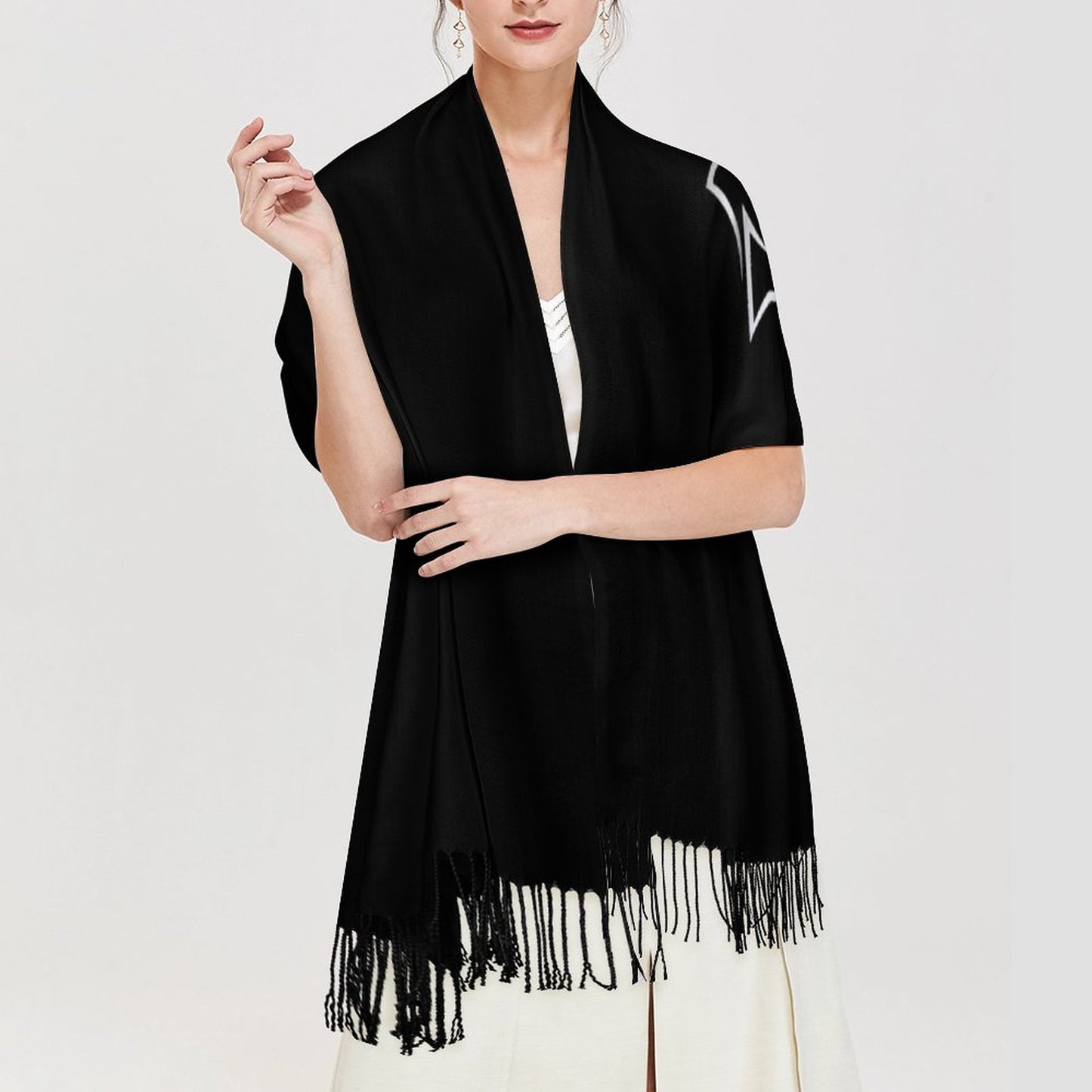 Cashmere-like Tassel Scarf (All-Over Printing)