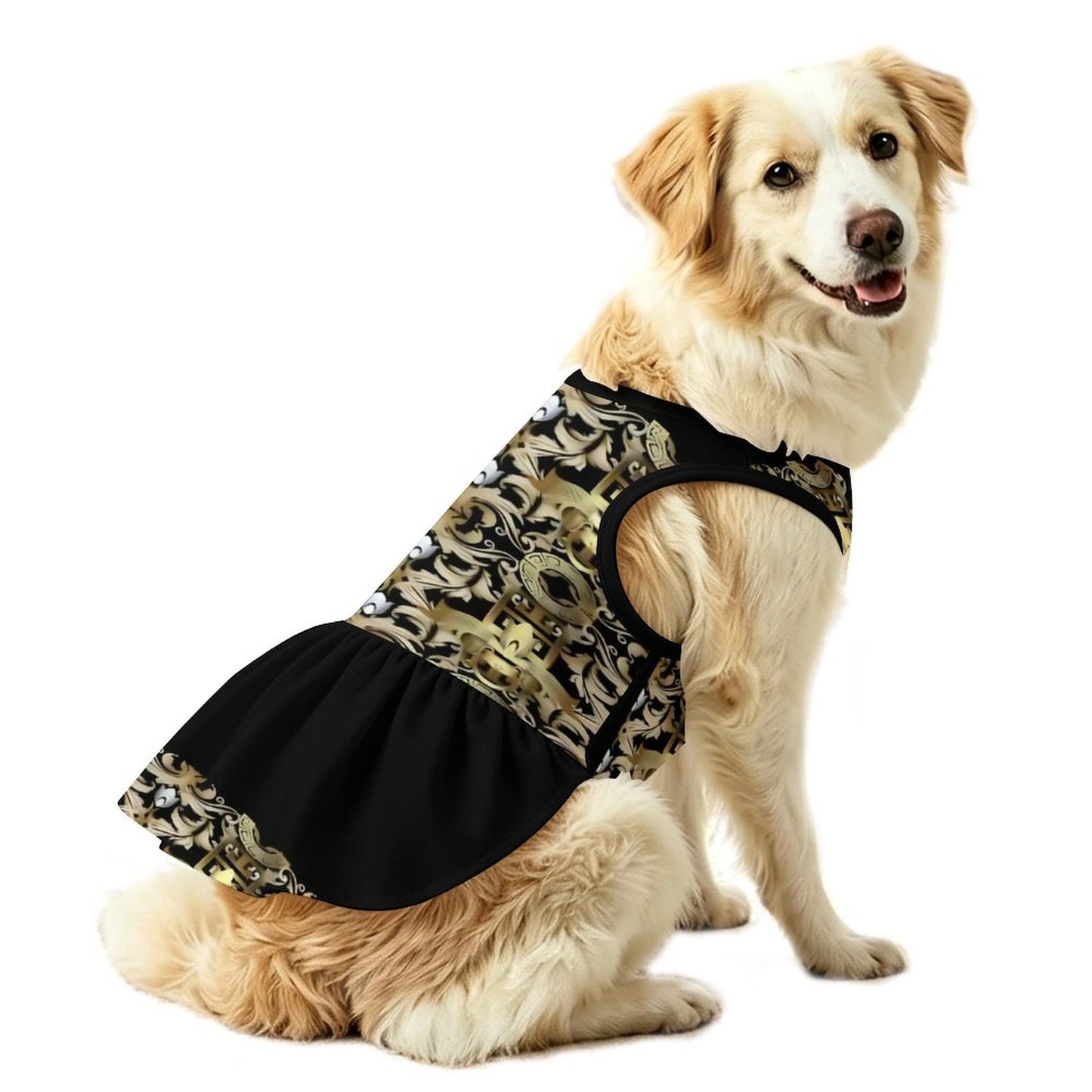 Plus Size Pet Ruffled Dress