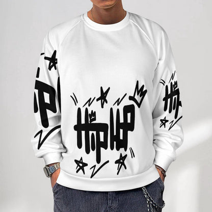 280gsm Men's Crewneck Sweatshirt Raglan A27H (All-Over Printing)