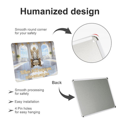 Horizontal Personalized Metal Wall Art Tin Sign-5.5"x7.9"/14x20cm