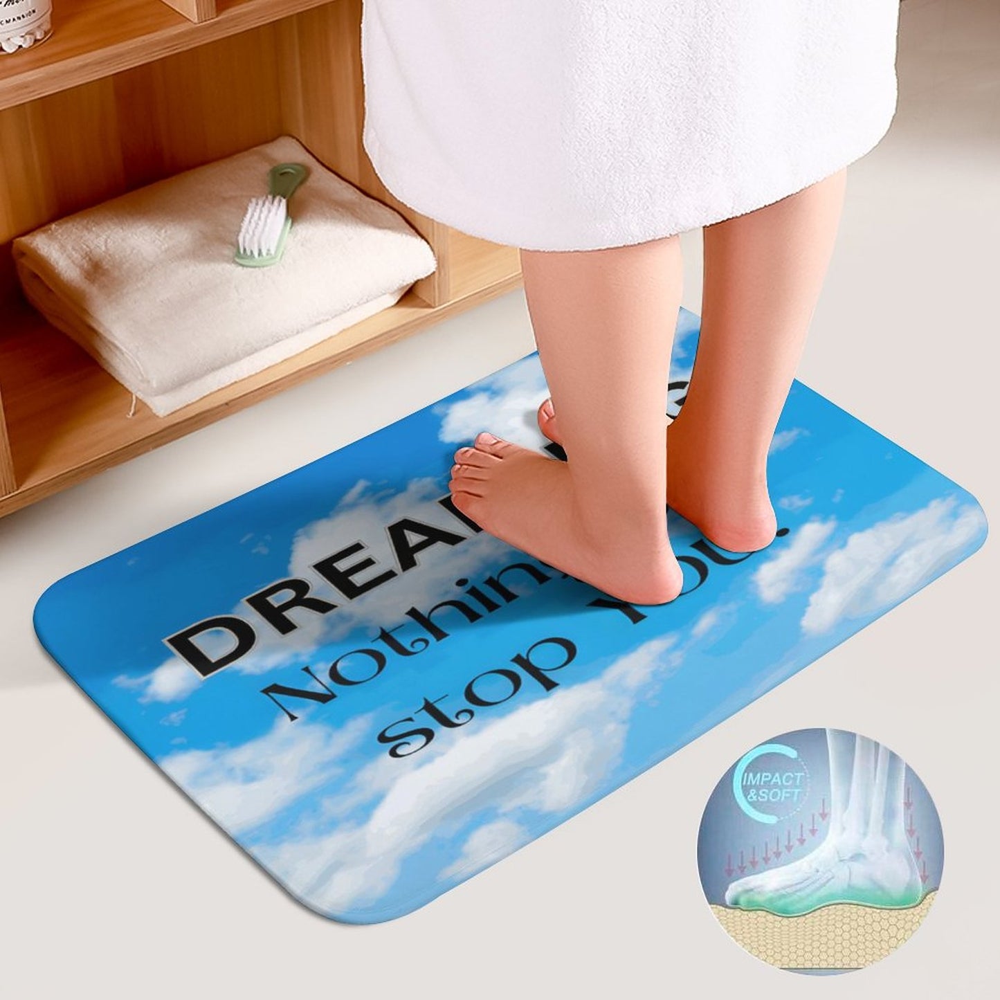 Coral Velvet Restroom Rug Set of 3-15.7"x23.6"/ 40x60cm