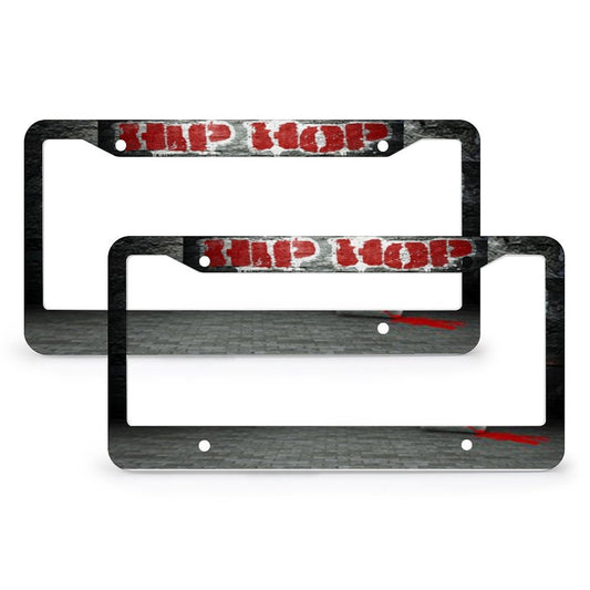 License Plate Frames with 4 Round Holes (1 Pair)