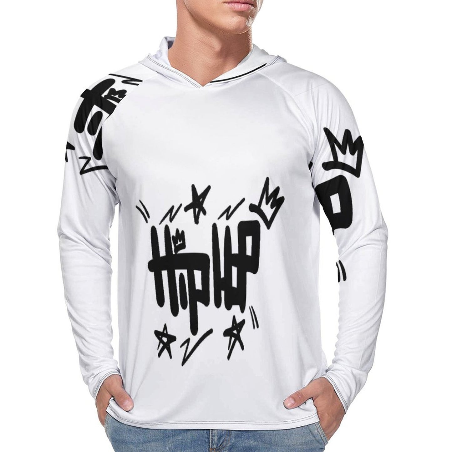 Men's Long Sleeve Hoodie NZ145 (All-Over Printing)
