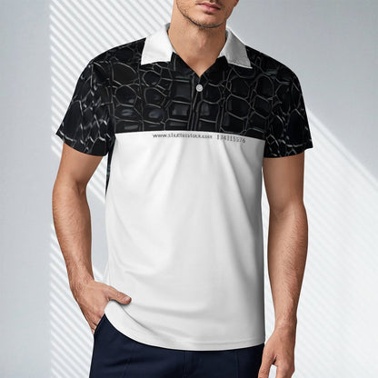 Short Sleeve Men's POLO T-shirt (All-Over Printing)