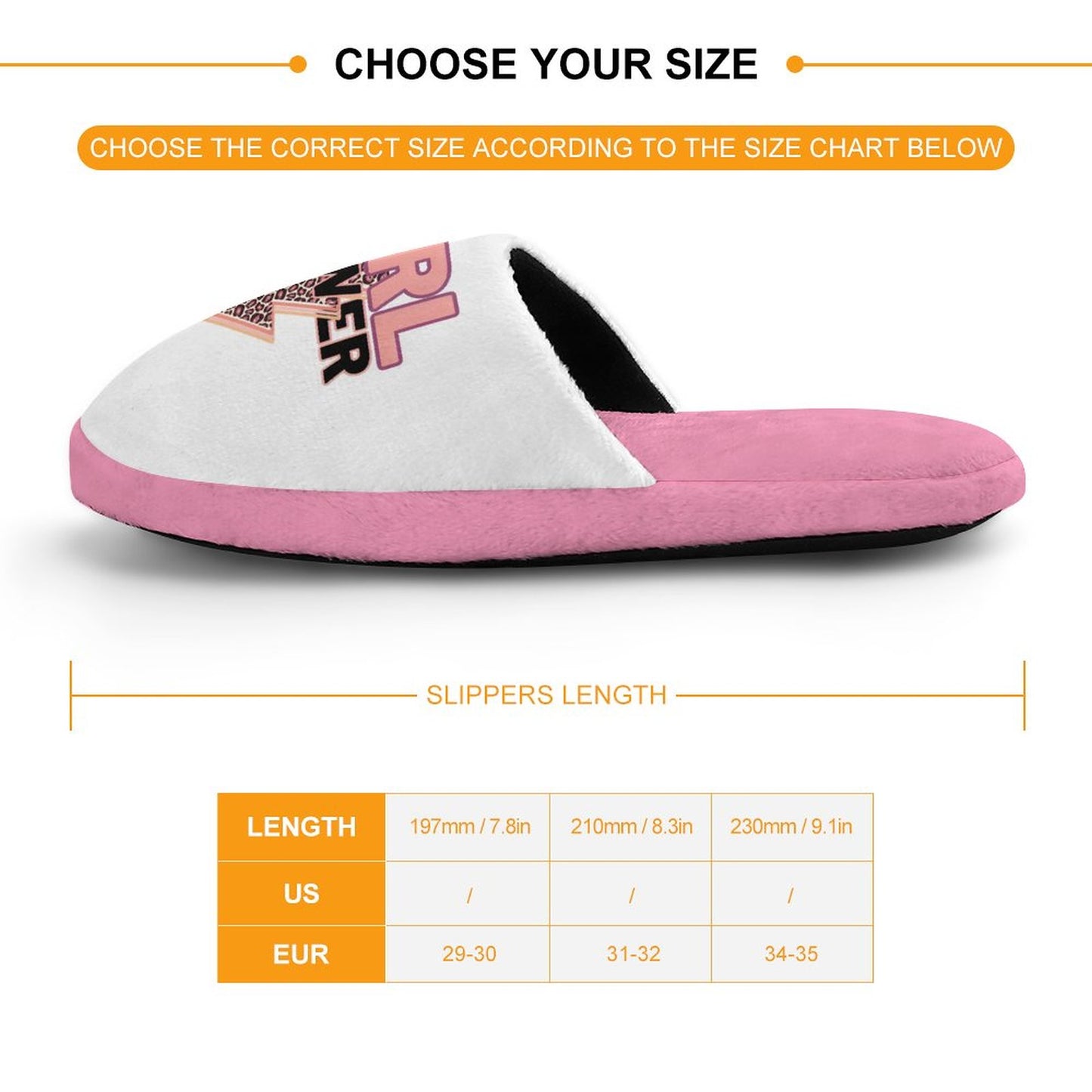 Flannel Children's Cotton Slippers (All-Over Printing)