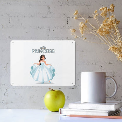 Horizontal Personalized Metal Wall Art Tin Sign-5.5"x7.9"/14x20cm