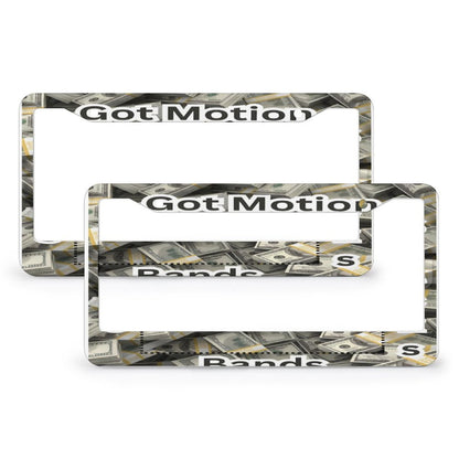 License Plate Frames with 2 Round Holes (1 Pair)