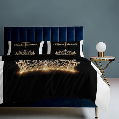 3-Piece Bedding Set-86"×70"/ 218×177cm (Dual-sideded Printing)