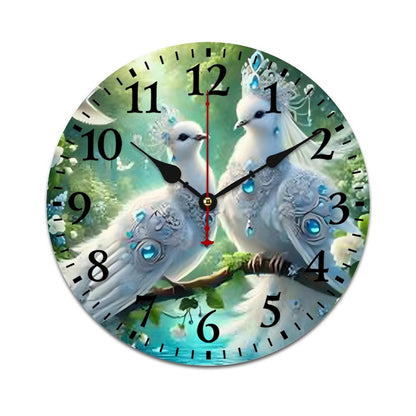 Wooden Wall Clock-9.84"x9.84"/ 25x25cm
