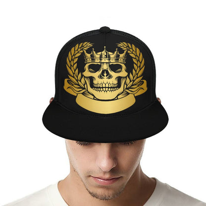 Flat Brim Trucker Hat with Fashion Frontier