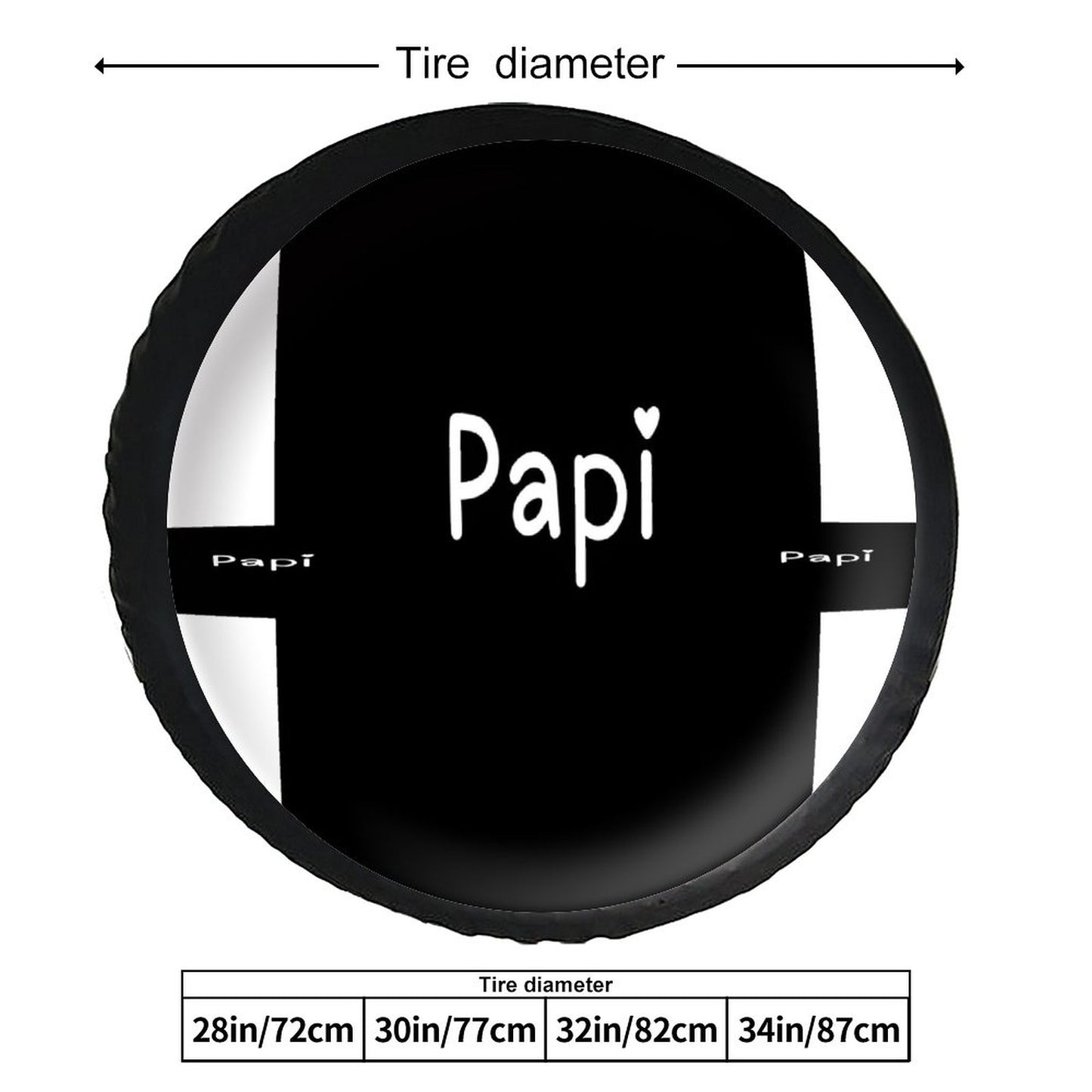 Leather Tire Cover(One-sided Printing)