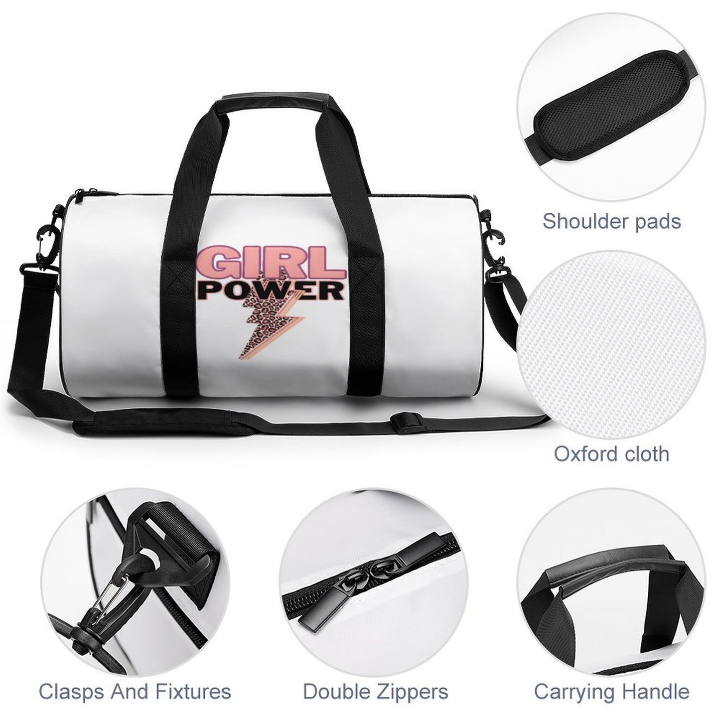 Cylindrical Gym Bag Q006