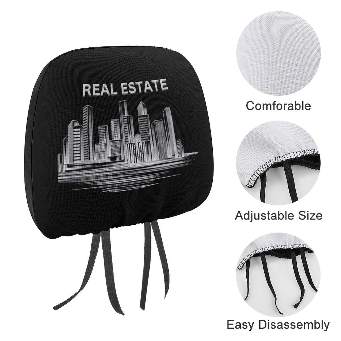 Custom Car Headrest Covers