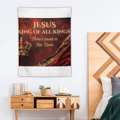 Wall Art with Vertical Tapestry