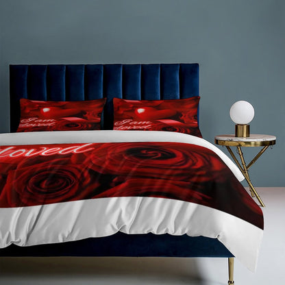 3-Piece Bedding Set-102"x90"/ 259x229cm (Dual-sided Printing)