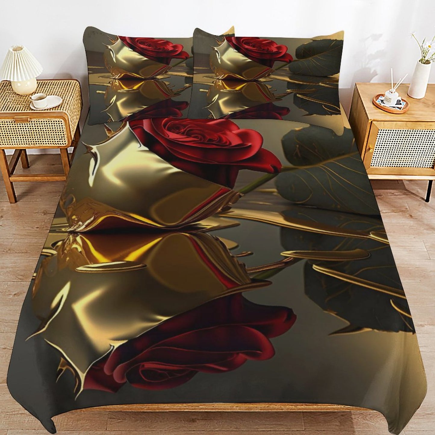 3-Piece Bedding Set-86"×70"/ 218×177cm (Dual-sideded Printing)