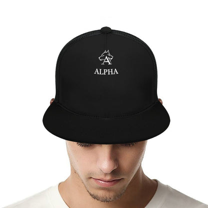 Flat Brim Trucker Hat with Fashion Frontier